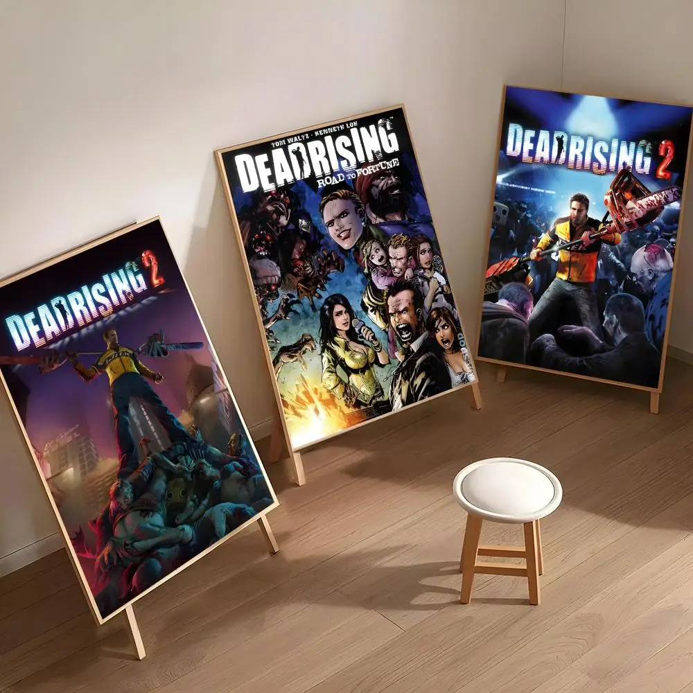 D-Dead Rising Poster Easy to Install Self Adhesive HD Wall Decor Waterproof Tear Resistant Home Bedroom Perfect Gift