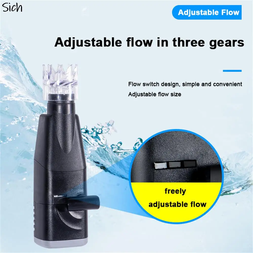 Aquarium Electric Surface Skimmer For Aquarium Clean Up Oil Film Planted Fish Tank Filter Aquarium Accessories 220-240V