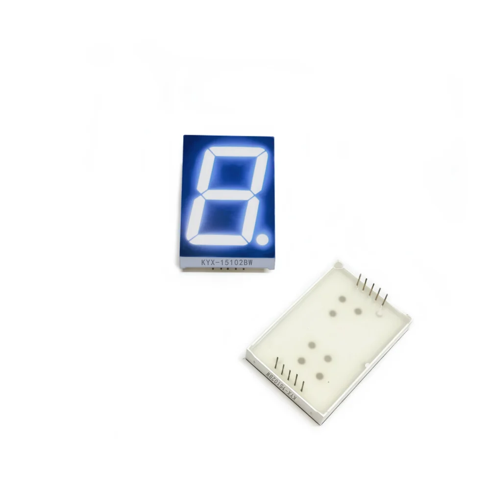 10 sztuk, cyfrowy wyświetlacz o wymiarach 1,5 cala (30,6 mm x 44 mm), cyfrowy ekran, wysokość cyfry „8” wynosi 38,1 mm, 7-segmentowy cyfrowy wyświetlacz, seria 15102, model 15101. — zdjęcie produktu 6