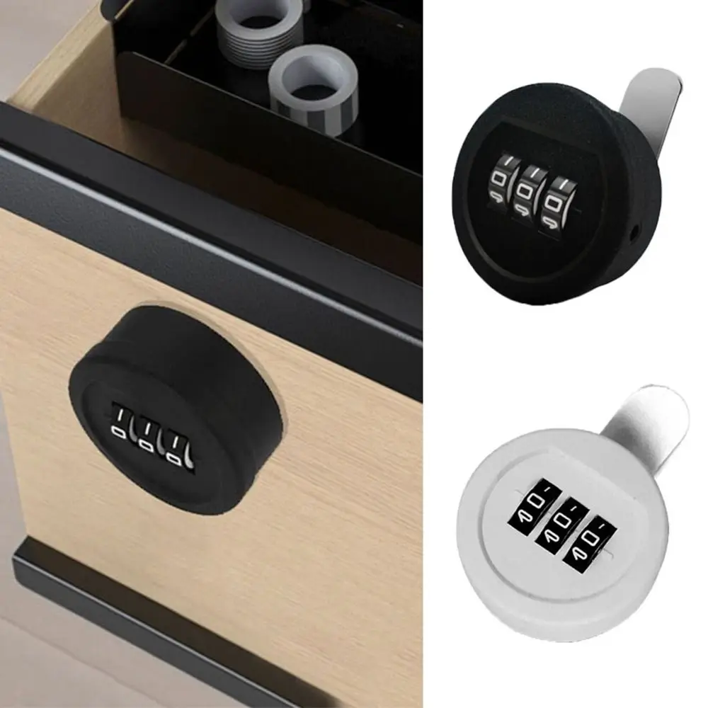 New Zinc Alloy Password Lock Anti-theft 3 Digital Code Combination Lock Furniture Security Drawer Lock Cabinet Mailbox