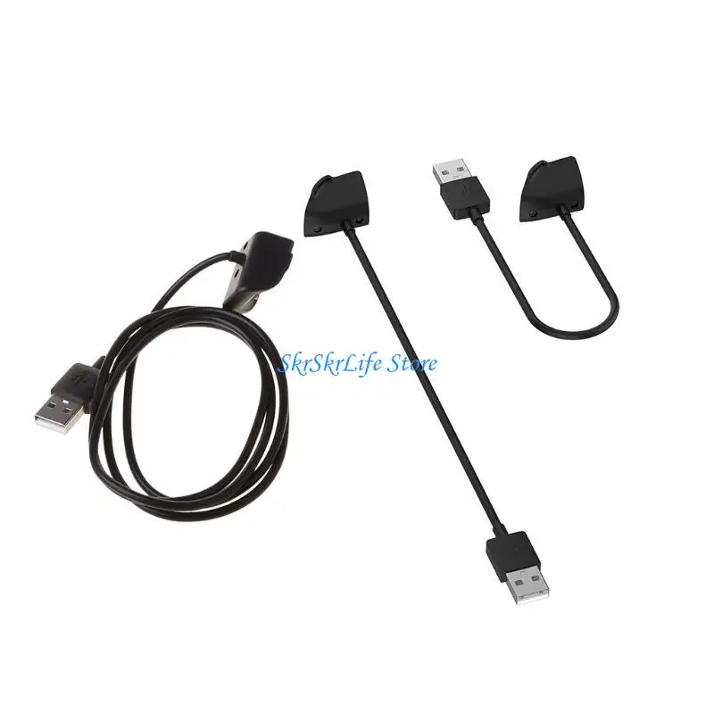 E65E Portable Power Adapter Stand Base USB Charging Cable for for Galaxy Fit 2 Smartwatch Overload Protect Dock
