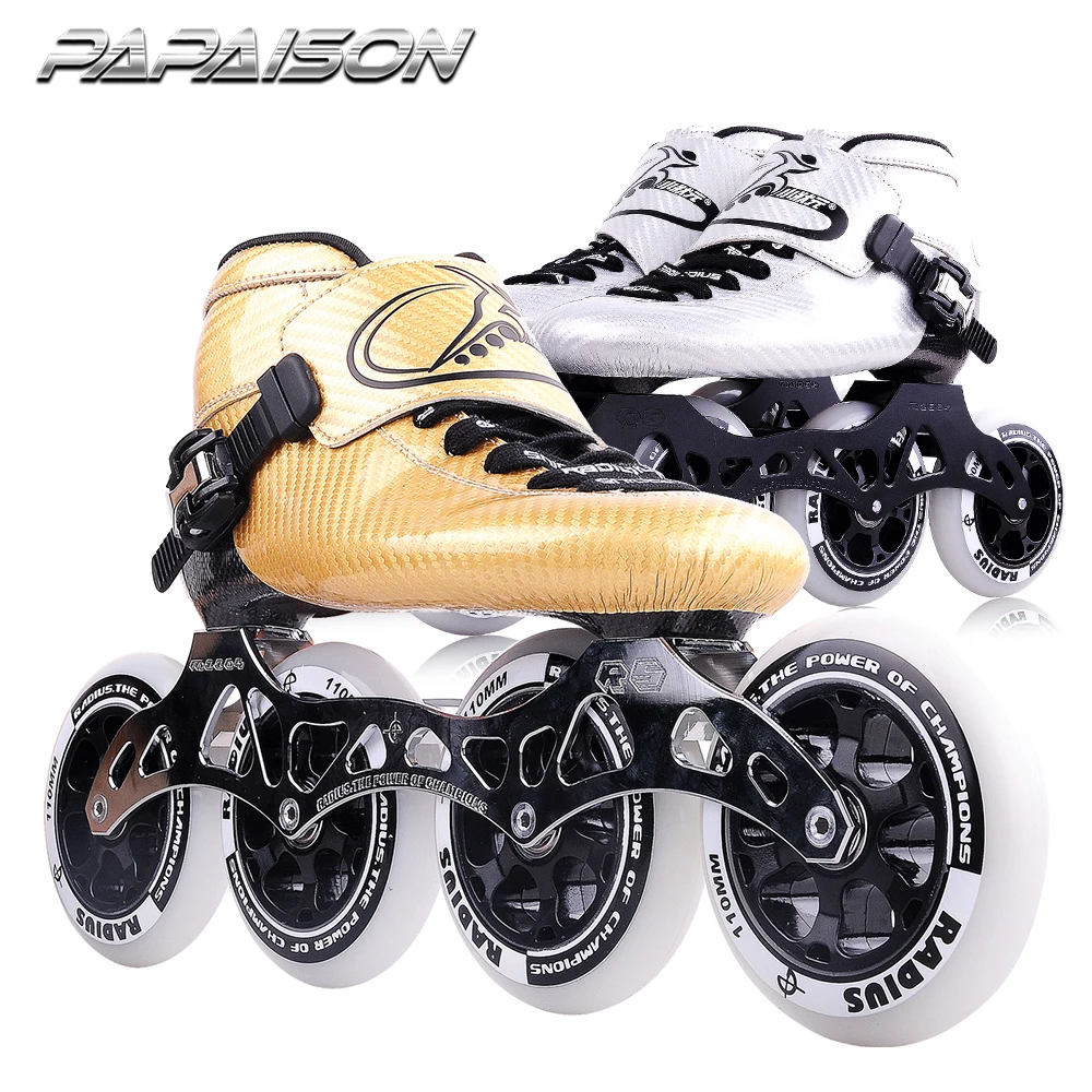 4 big wheels city run inline skate shoes TWIN CAM ILQ-9 patines profesionales