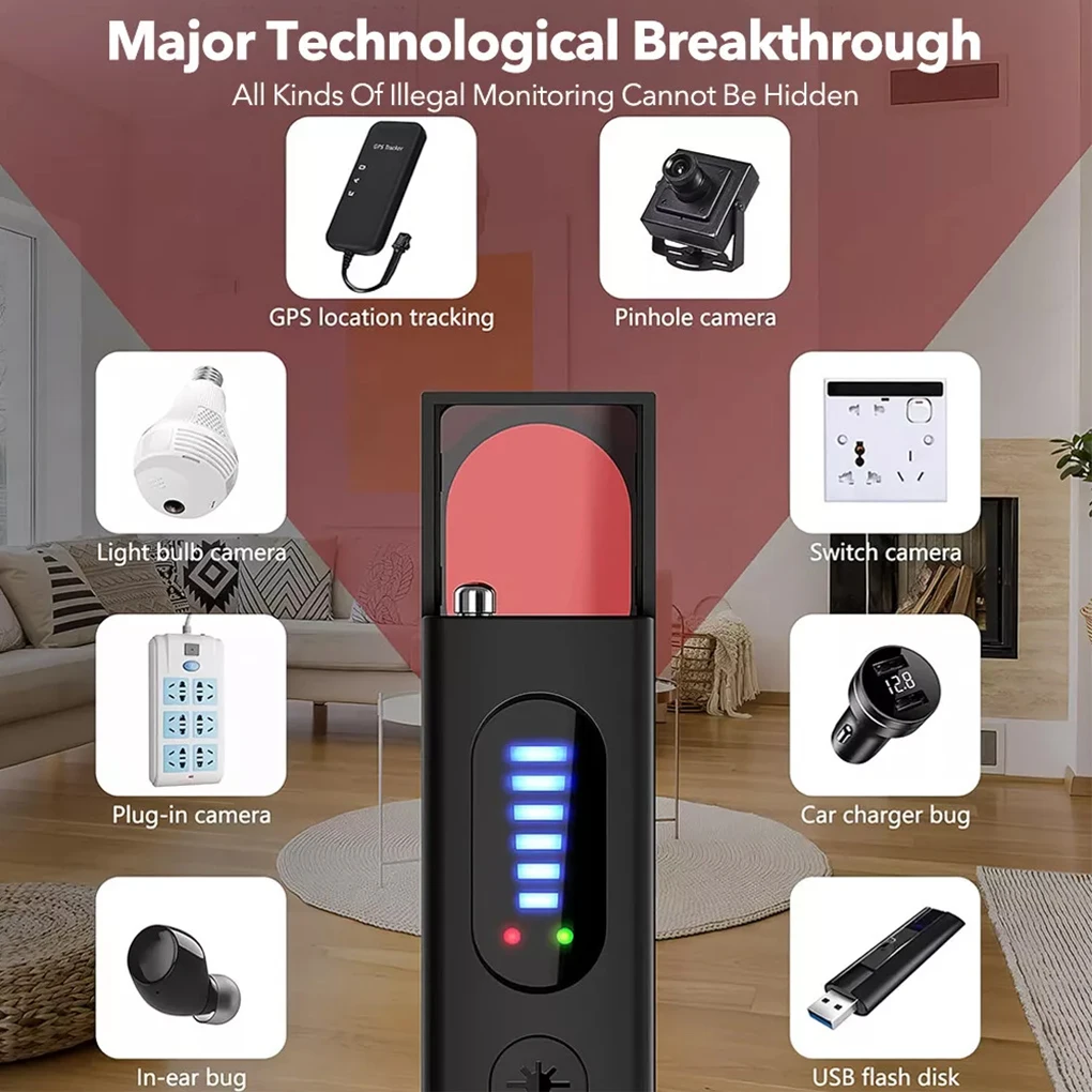 Гаджет-детектор ошибок для обнаружения магнитного поля, объектив камеры, устройство обнаружения и радиочастотного сигнала