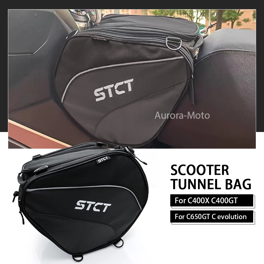 

C400 X Motorcycle Scooter Tunnel Seat Bag For BMW C400X C400GT C650GT C650 Sport C 400 650 X GT Tank Saddle Bags Pedal package