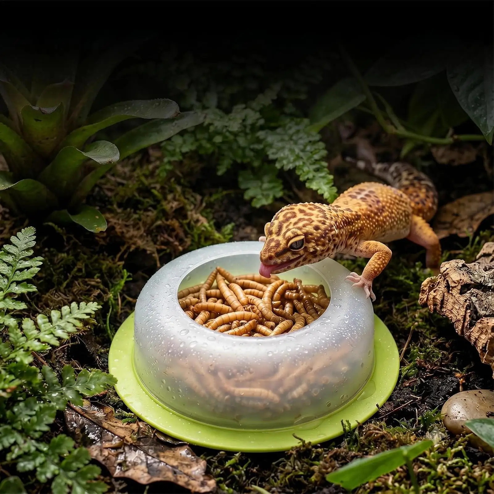 2Pcs 2Pcs Anti Escape Reptile Feeding Dish Worm Food Bowl Easy Clean For Lizards Geckos Snakes Terrarium Tank Reptile Feeding Bowl - Aliexpress Deal