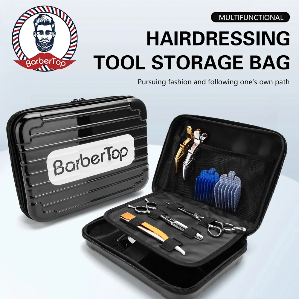 

Barbertop Shockproof Hair Scissors Case Bag Crush Resistance Suitcase Waterproof Non-defrmation Styling Tool Barber Box