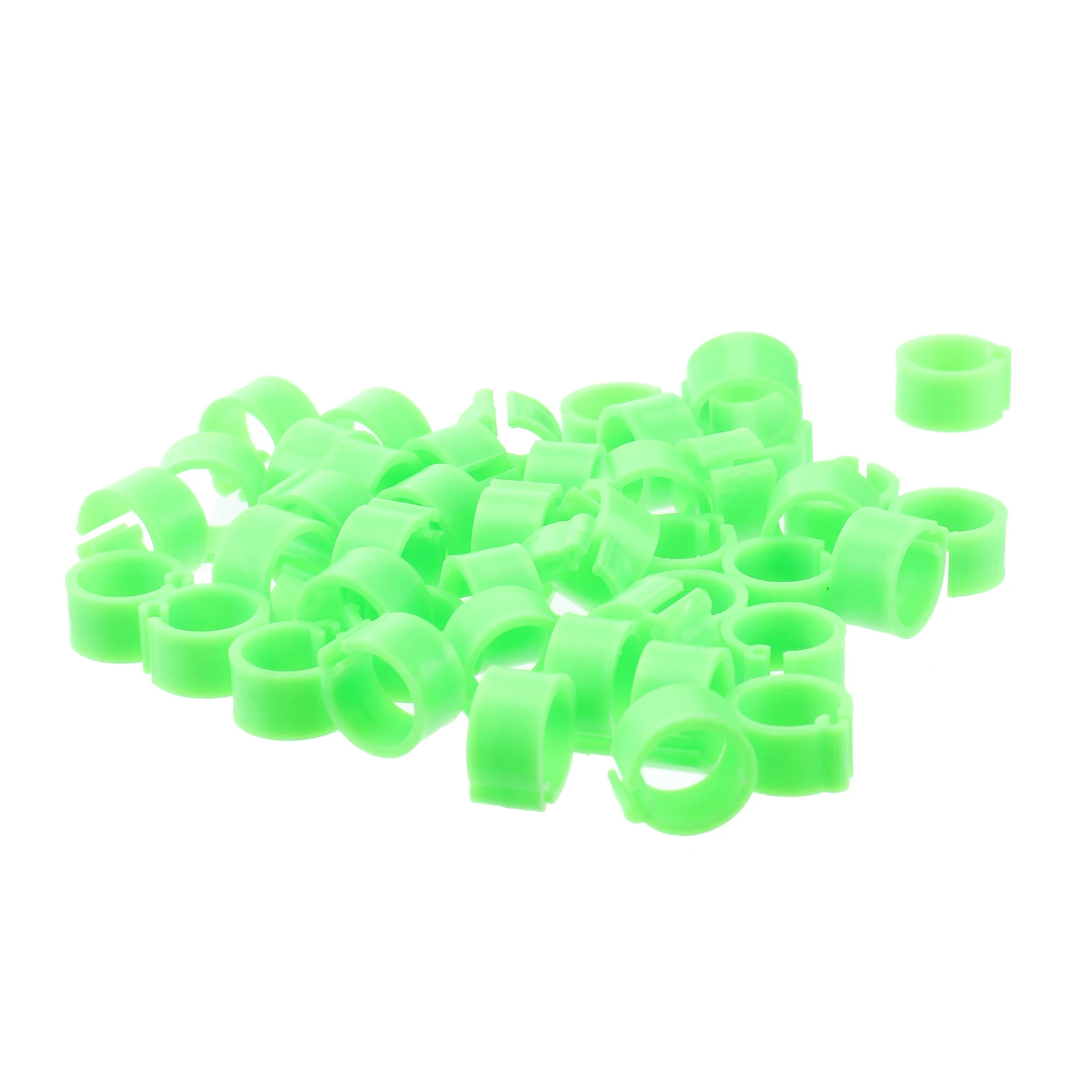 

100 pcs Pigeon Ring Leg Band Plastic Chicken Drumsticks Baby Poultry Foot Rings Lightweight Portable Breeding Management Tools