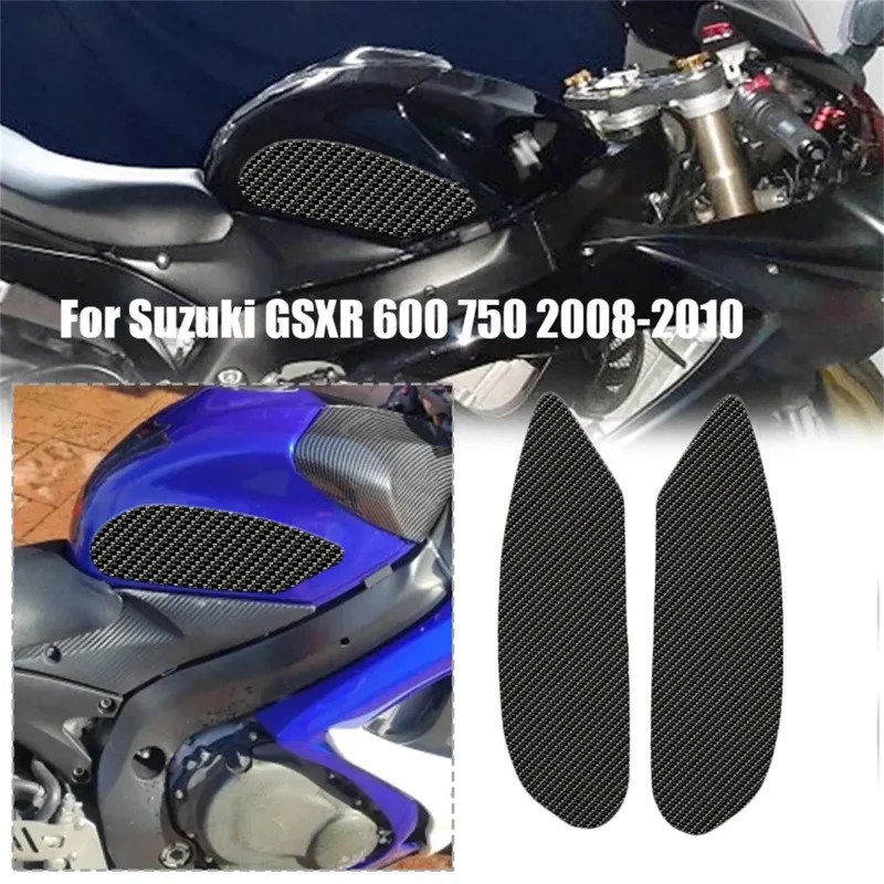 For Suzuki GSXR600 GSXR750 GSXR 600 750 2008-2010 Motorcycle Anti-Slip Protector Traction Side Sticker