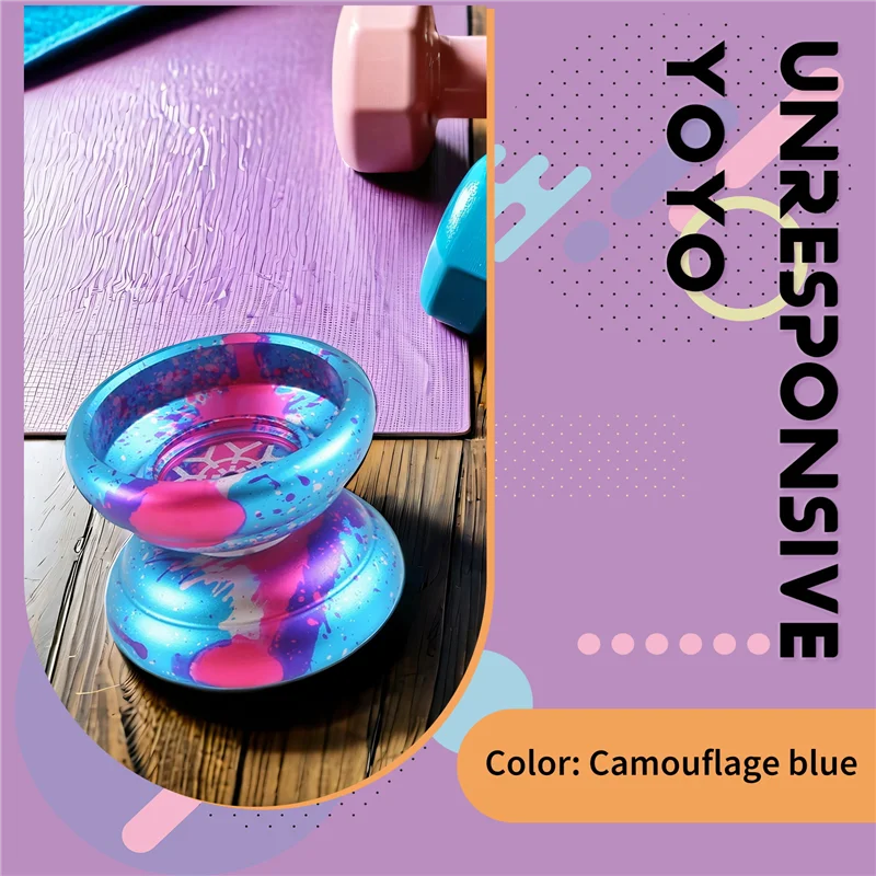 يويو غير مستجيبة، يويو احترافي للأطفال، كرة يويو للمبتدئين من الألومنيوم للاعبين يويو مع 10 أوتار يويو-A09I