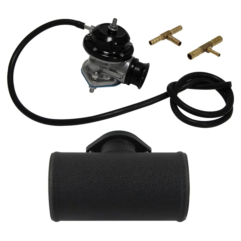 لشاحن توربو BOV صمام تفجير من النوع S/RS + 3 بوصة أنبوب محول شفة سبيكة أسود/أزرق #1