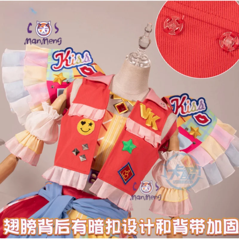 

Anime Aikatsu！Natsuki Mikuru Cancer Cosplay Costume Halloween New Lolita Dress Wig Accessories Prop Set Women's Sweet Uniform