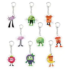 Acrylic Kinitopet Keychains Keyring Kinitopet Jade Sam Key Chain Ring Pendant Keyring Accessories for Bag Childs Gifts