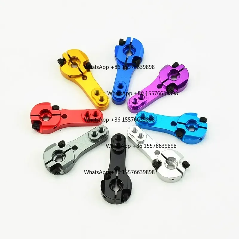 W-2Pcs/Lot 23T/24T/25T Metal Flat Servos Rocker Arm with Screws for RC Drone Aircraft Accessory