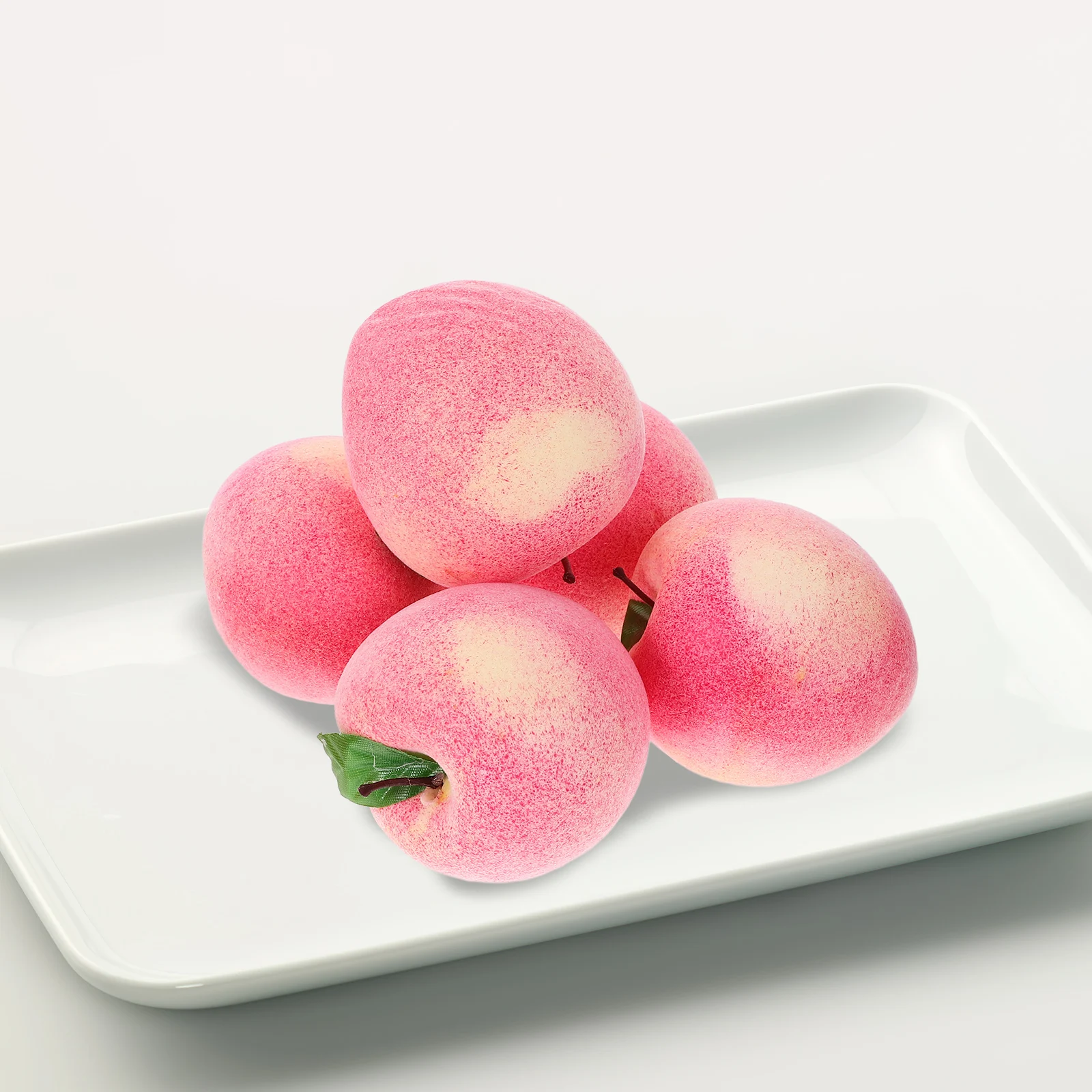 

6pcs Artificial Models Fake Peaches Foams Realistic Fruit Mini For Home Store Display Photo Props Peach Models For Decor Fruit