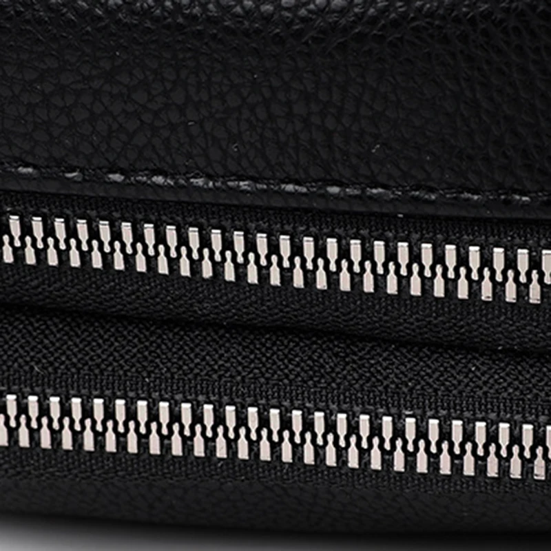 Einfarbige modische Niet Reiß verschluss Damen Handy tasche einfache weiche Leder Schulter Cross body kleine quadratische Tasche Handtasche – Detail 26