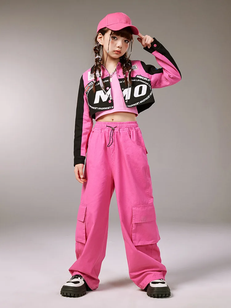 Moderne K-pop Jazz Dance Kostüm Mädchen Hip Hop Performance Kleidung Kinder Laufsteg Street Dance Kleidung Mode Bühne Tragen