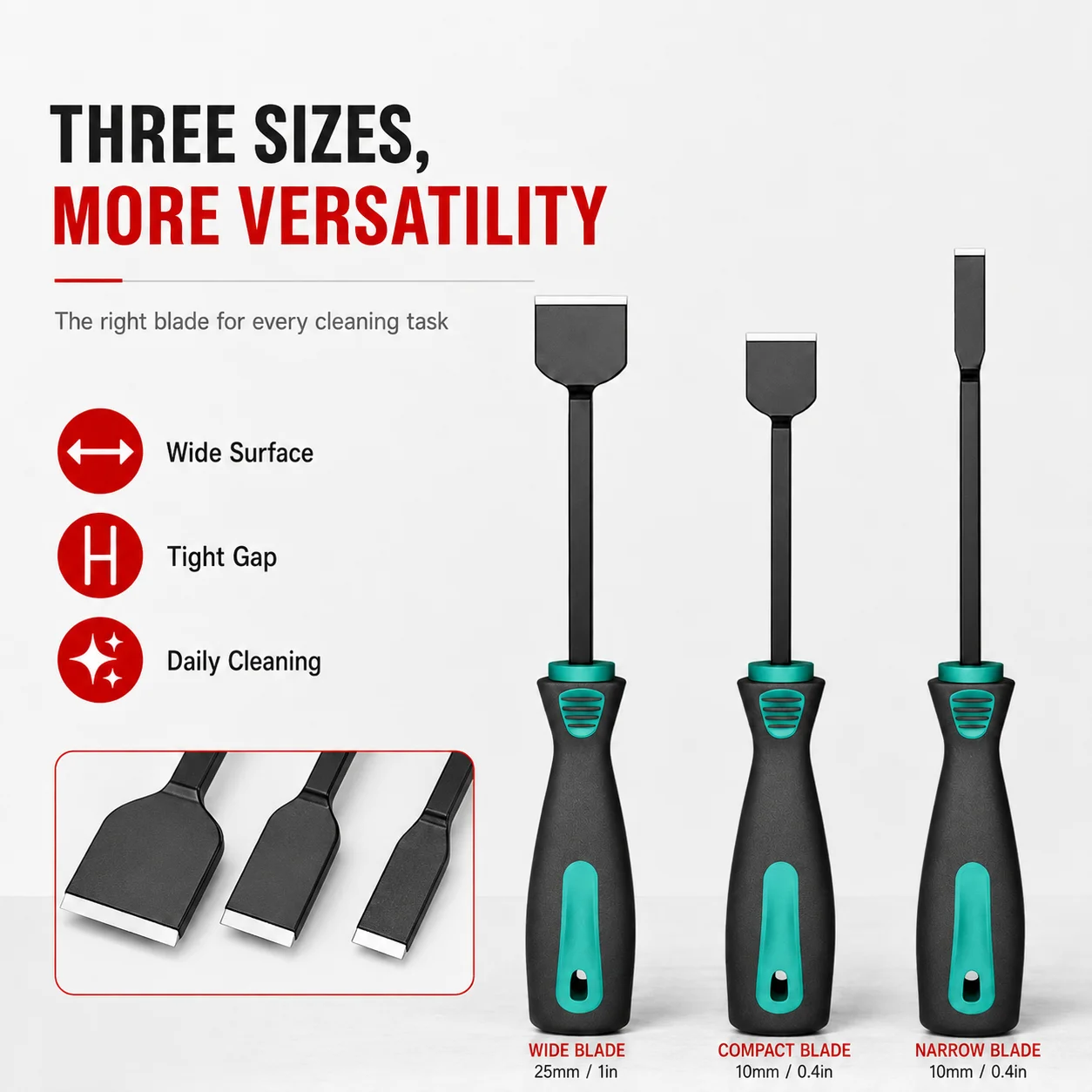 PINMOAP 1/3P Cylinder Scraper Automotive Engine Gasket Remover Carbon Cleaning Tool For Car Motorcycle Repair Maintenance Heavy