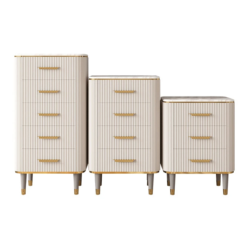 Light luxury marble chest of drawers, chest of drawers, living room, three, four, five chests of drawers, combined bedroom