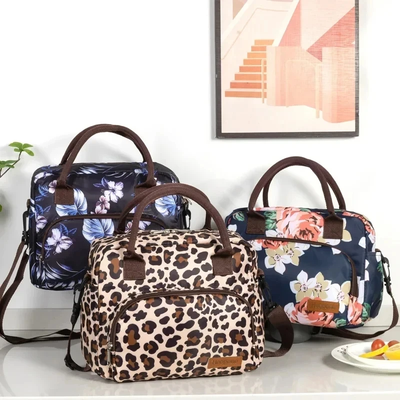 

Oxford Cloth Thermal Bag Portable Large Capacity Cross-body Portable Lunch Box Bag Cooler Bag Lunch Bags for Women kids