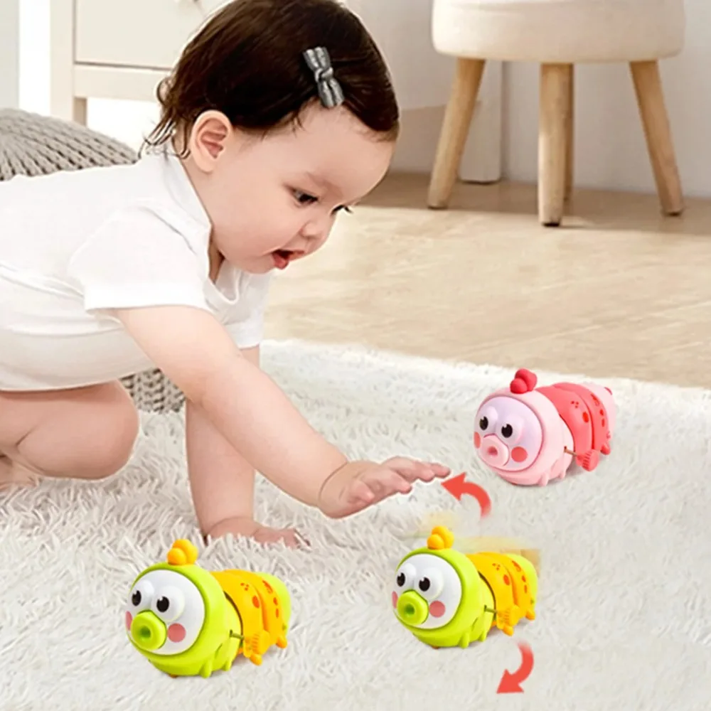 Chain Winding Caterpillar Puzzle Winding Toy Telescopic Movable Crawling Caterpillar Toy Running Swinging Animal