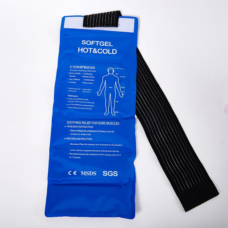 1PCS Reusable Hot Cold Gel Pack for First Aid Sports Muscle Pain Ice Heat Pad