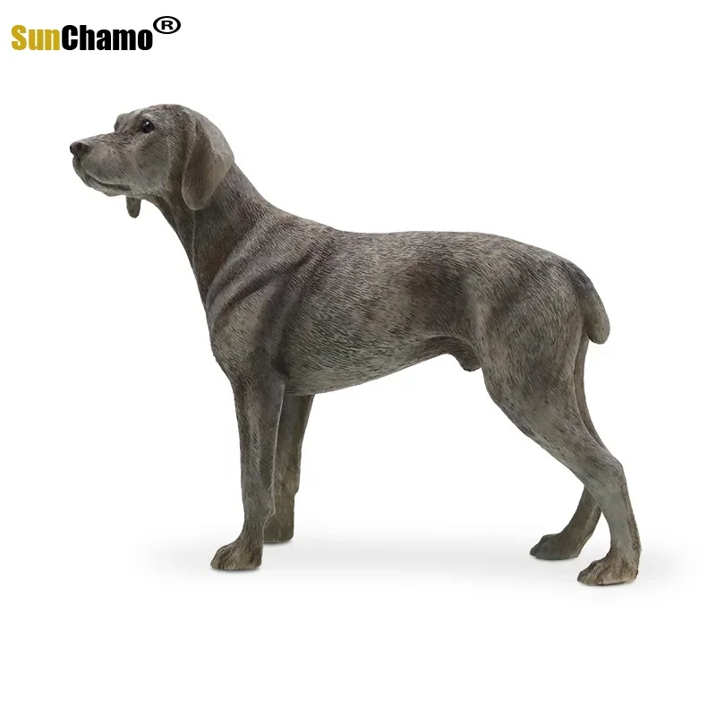 Fashion New Dog Model Simulation German Dog Put A Car Handicraft Figurines Miniatures Home Decoration Crafts Ornament Furnishing