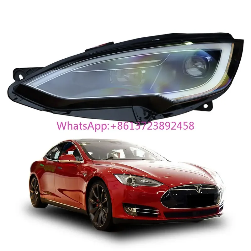 

For 2014-2019 Tesla Model S New LED Pixel Headlights Upgrade and Replace Original 6500k Color Temperature