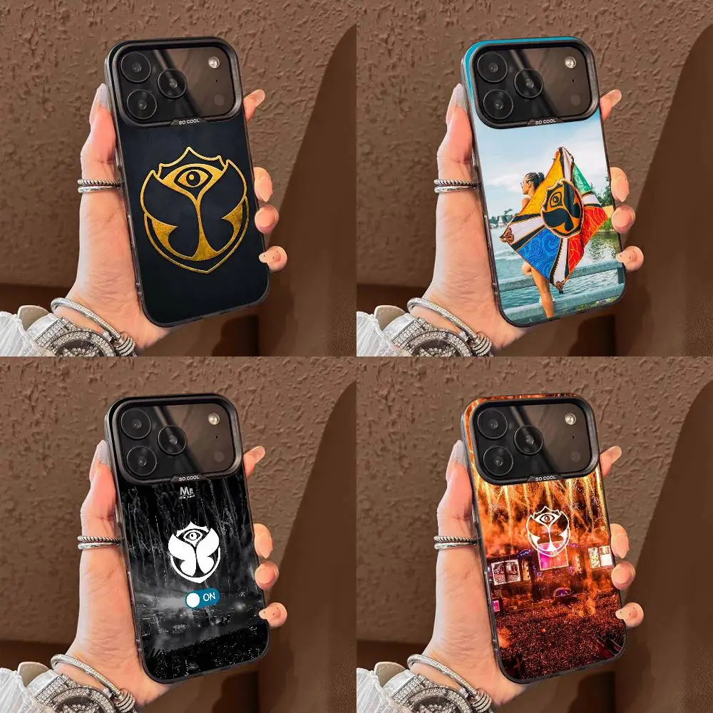

Music Festival Tomorrowlands Phone Case For iPhone 17,16,15,14,13,12,11,Pro,Max,Plus,E,Air,Mini Black Tpu Cover