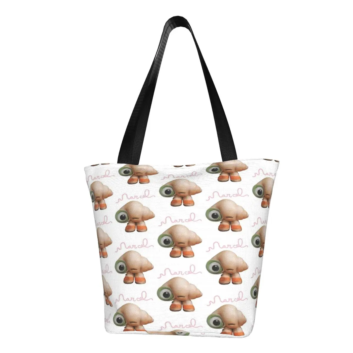 Marcel The Shell With Shoes On Live Action Casual Shoulder Tote Shopping Bag Large Capacity Simple Generous Christmas Present