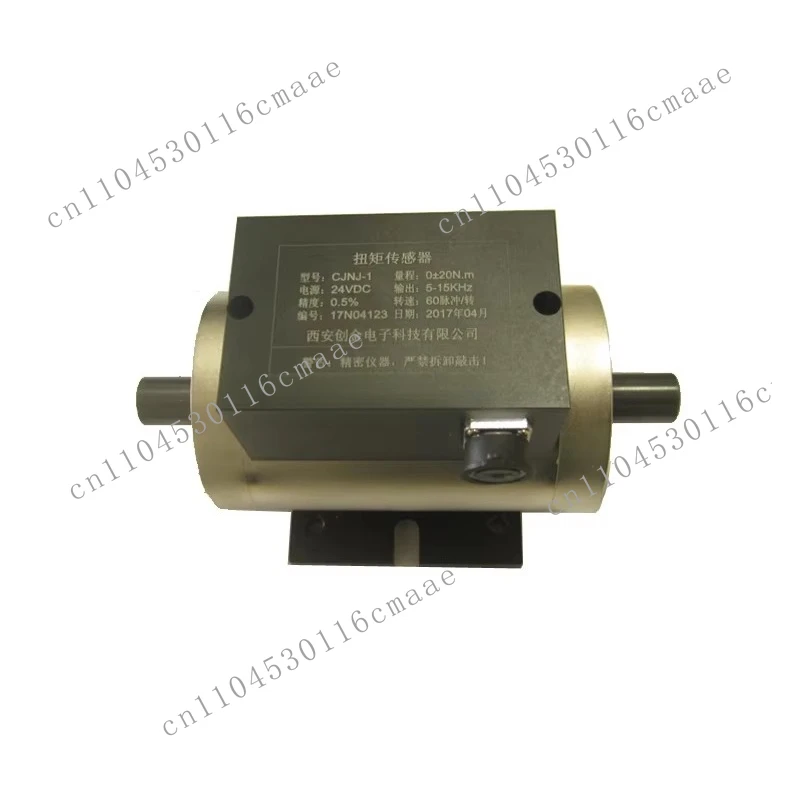 20Nm Dynamic Torque Speed Sensor, Square Drive Rotary Shaft Instrument 0.5% F.S Accuracy, Metal 15VCD Power Supply 4-20mA