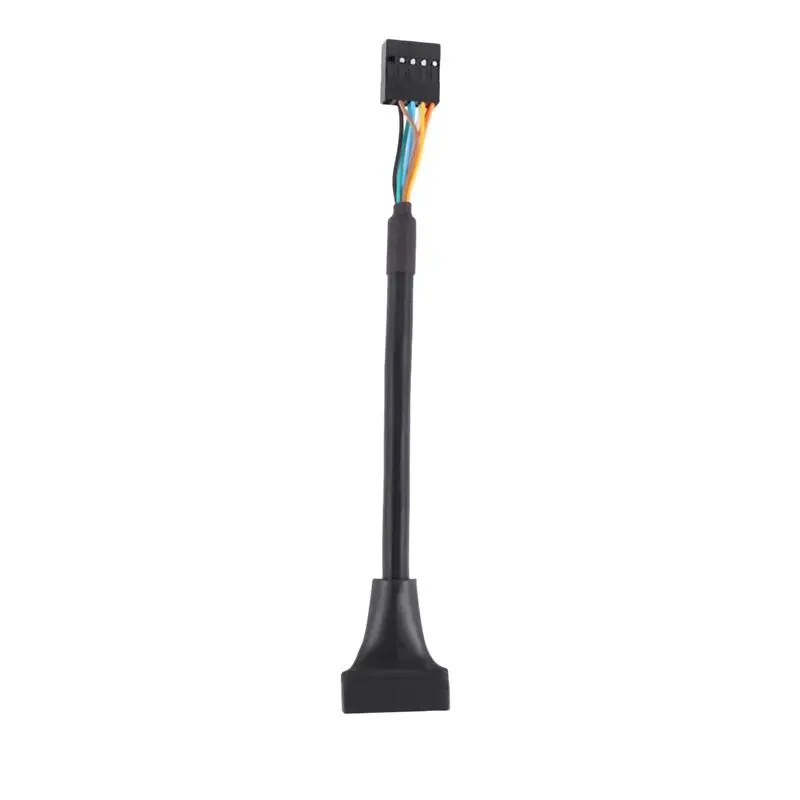 DT51 5Pcs USB 2.0 9 Pin Female to USB 3.0 20 Pin Male Cable Adapter Connector for Motherboard Front Panel