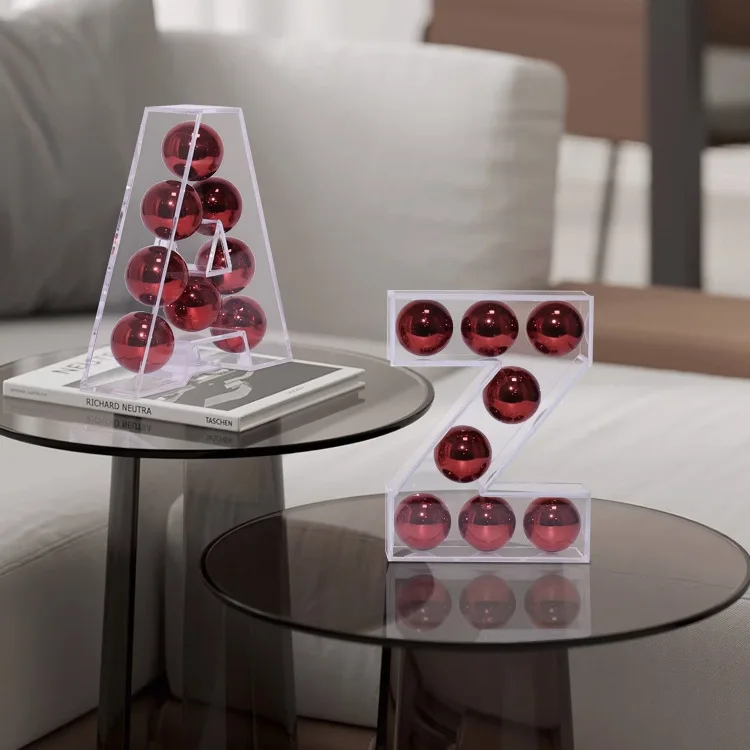 Moderne einfache transparente Acryl-Buchstabenverzierung, Heimdekoration, Wohnzimmer, Eingang, Desktop-Handwerksplatzierung