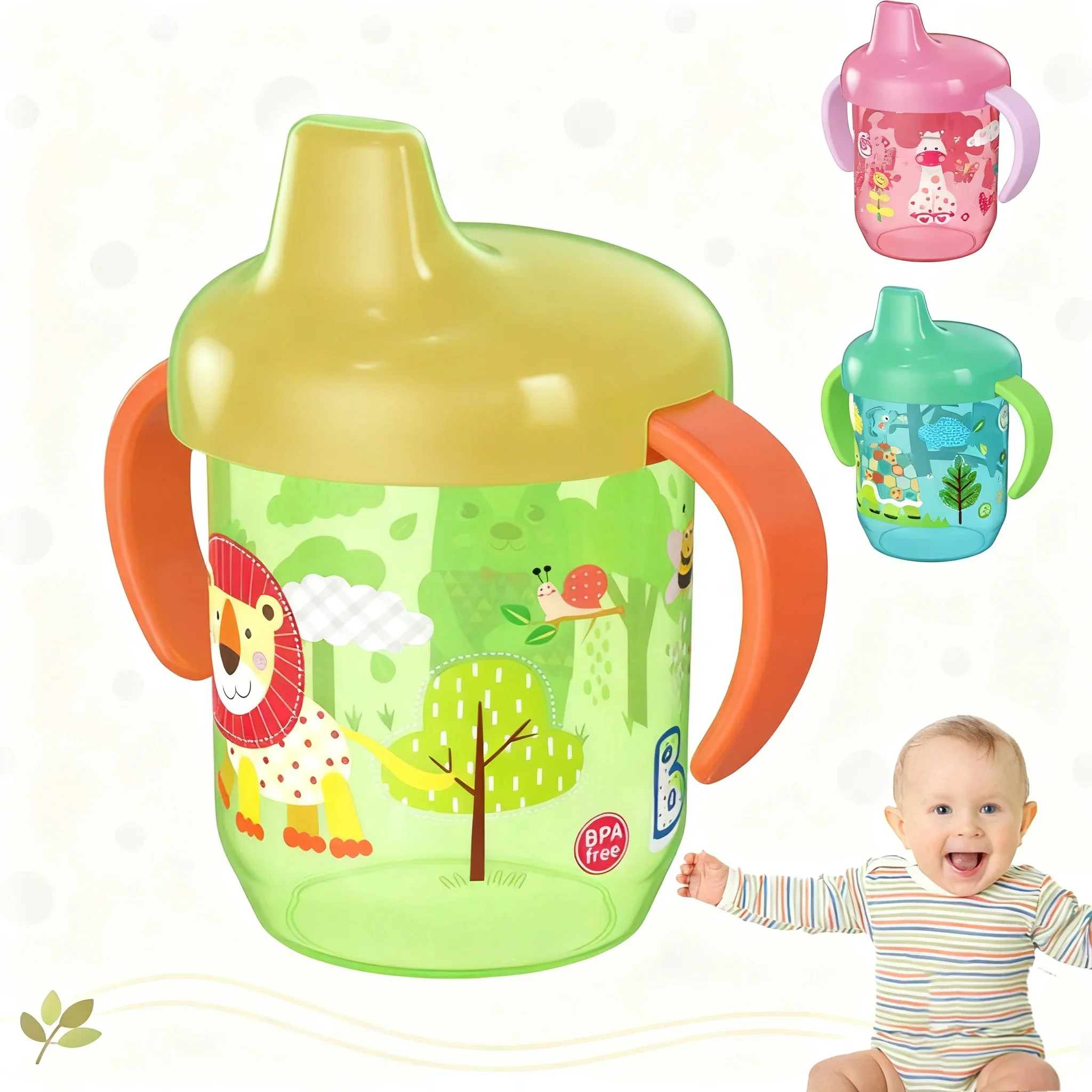 

Baby Special Duckbill Training Cup BPA Free Leakproof Infants Water Cups Bottle with Lid Idea for Learning Independent Drinking