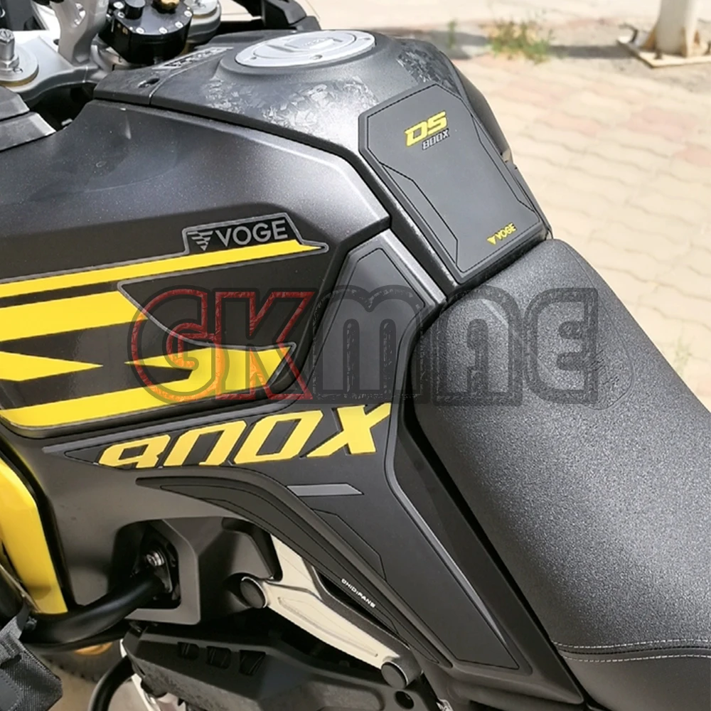 New For VOGE DS800X Rally Motorcycle Modified PVC Rubber Fuel Tank Sticker Anti-slip Stickers Decorative Fishbone Sticker