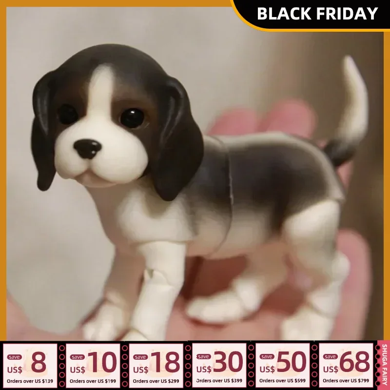 Beagle Puppy Dog 1/8 Pet SD Joint Doll Oueneifs Educational Toys