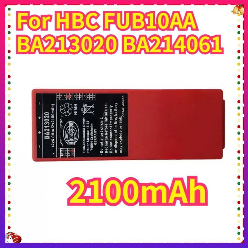 

2100mAh For HBC FUB10AA Remote Control Battery 6V BA213020 BA214061 1500mAh Accessories Parts Battery Packs Consumer Electronics