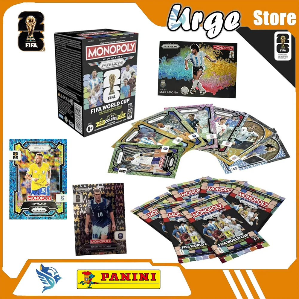 2026 Panini Prizm Monopoly FIFA World Cup Soccer Booster Blaster Box Official Genuine Collectible Trading Cards Periphery Gifts