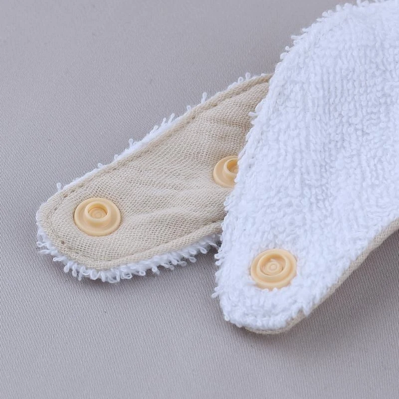 J15u musselina decoração absorvente babador bebê toalha saliva cor sólida alimentação pano arroto ajustável