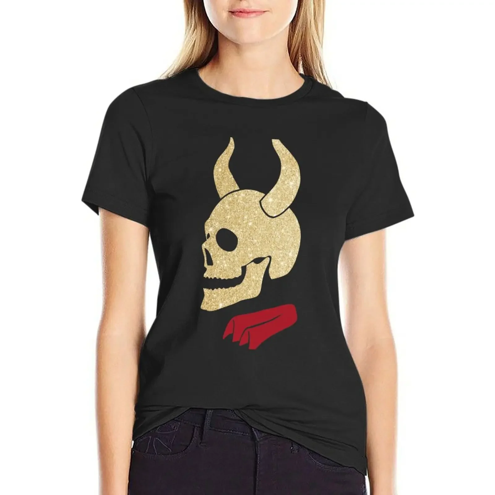 Buffy the Vampire Inspired Devil Skull Classic T-Shirt hippie clothes korean fashion Women's clothing