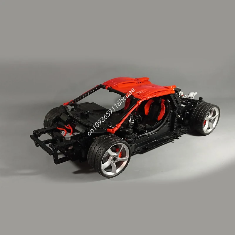 Moc – blocs de construction de course technique Lamborghinis Revuelto 1:8, modèle de supercar, véhicule de vitesse, briques, jouets pour enfants et adultes, cadeaux, 4109 pièces