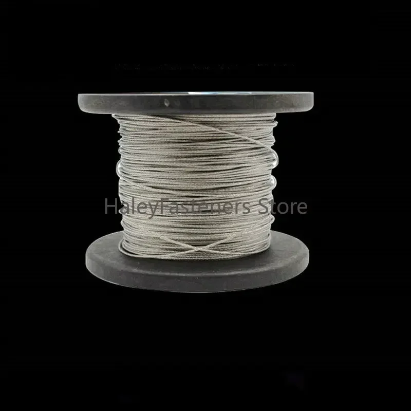 50m/1,5 m Edelstahl drahtseil Soft Fishing Hebe kabel 7*7 Wäscheleine 1mm/mm/2mm