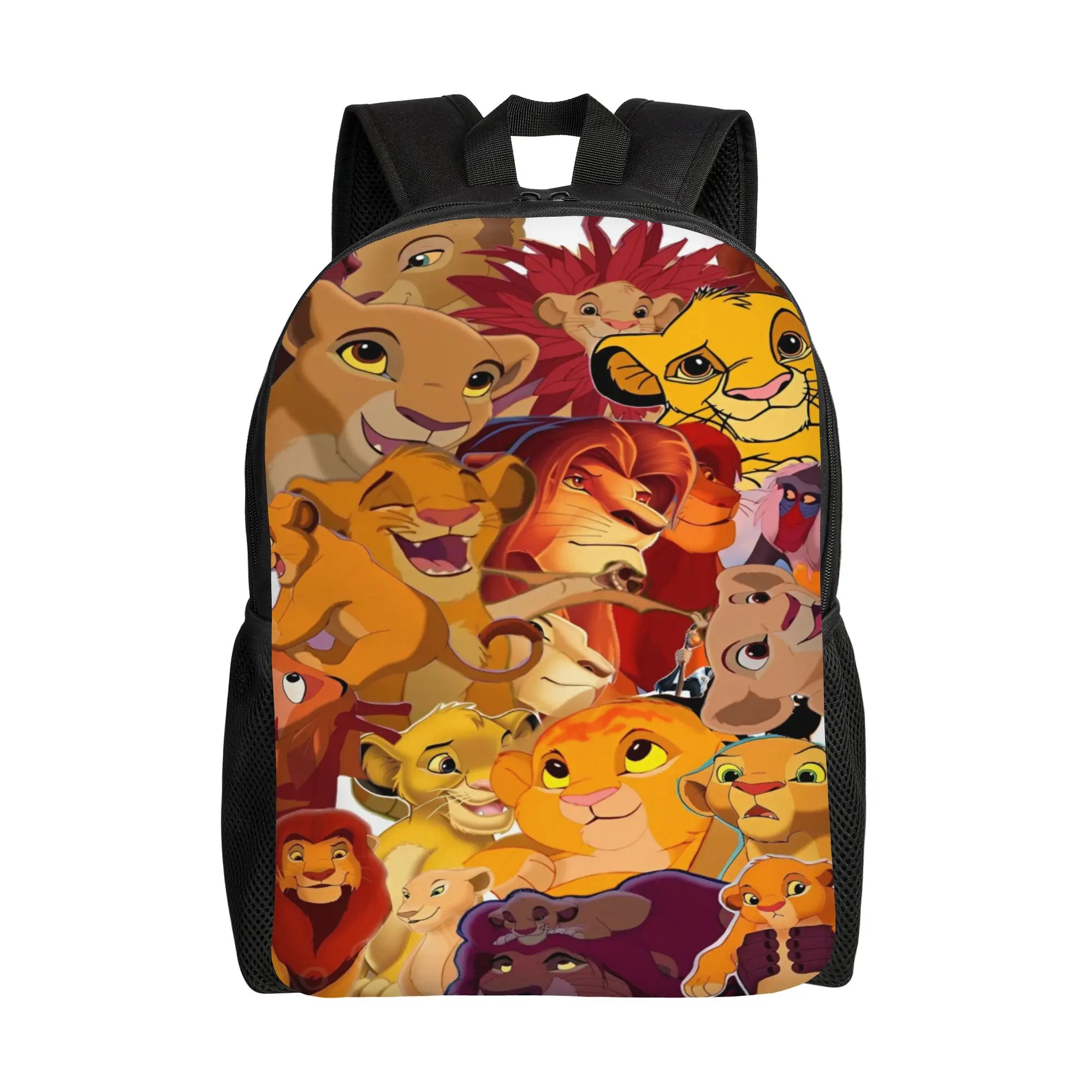 

Рюкзак The Lion King Simba, забавные рюкзаки для женщин и мужчин, дышащие дорожные сумки для старшей школы, дизайнерский рюкзак