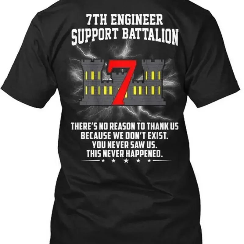 Thank Us 7th Engineer Support Battalion 7 Theres No T Shir Premium Shirt M 2XL