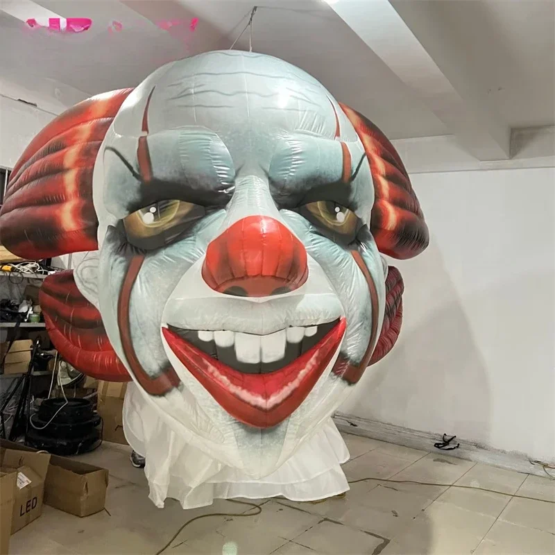 2024 Halloween Newest Design Decorative Balloon,Inflatable Blonde Clown Head