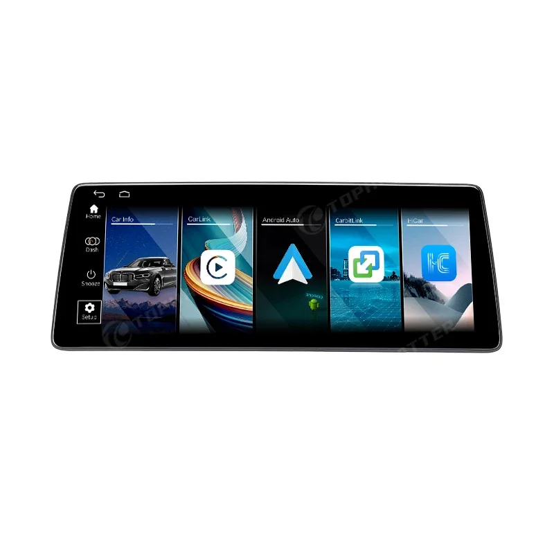 8,8 inch draadloze CarPlay Android Auto multimediasysteem Linux speler display voor BMW 5 Serie E60 E61 E62 E63 CCC CIC touchscreen - afbeelding 2