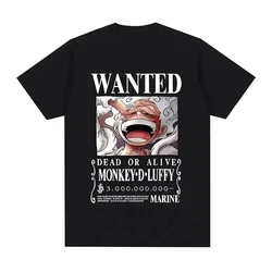 Luffy Gear 5 Men's T-shirt Japanese Anime One Piece Cartoon T Shirt Unisex Monkey D Luffy Harajuku Y2k Streetwear Men Clothing