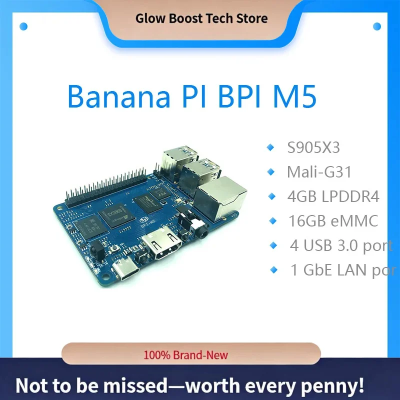 fBanana PI BPI M5 New Generation Single Board Computer Amlogic S905X3 Design