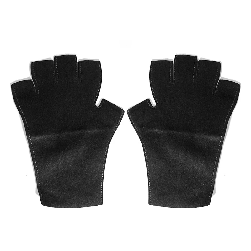 1Pair Anti UV Gloves Gel Professional Protection Gloves For Manicures Protect Hands Nail Art Fingerless Glove For Home