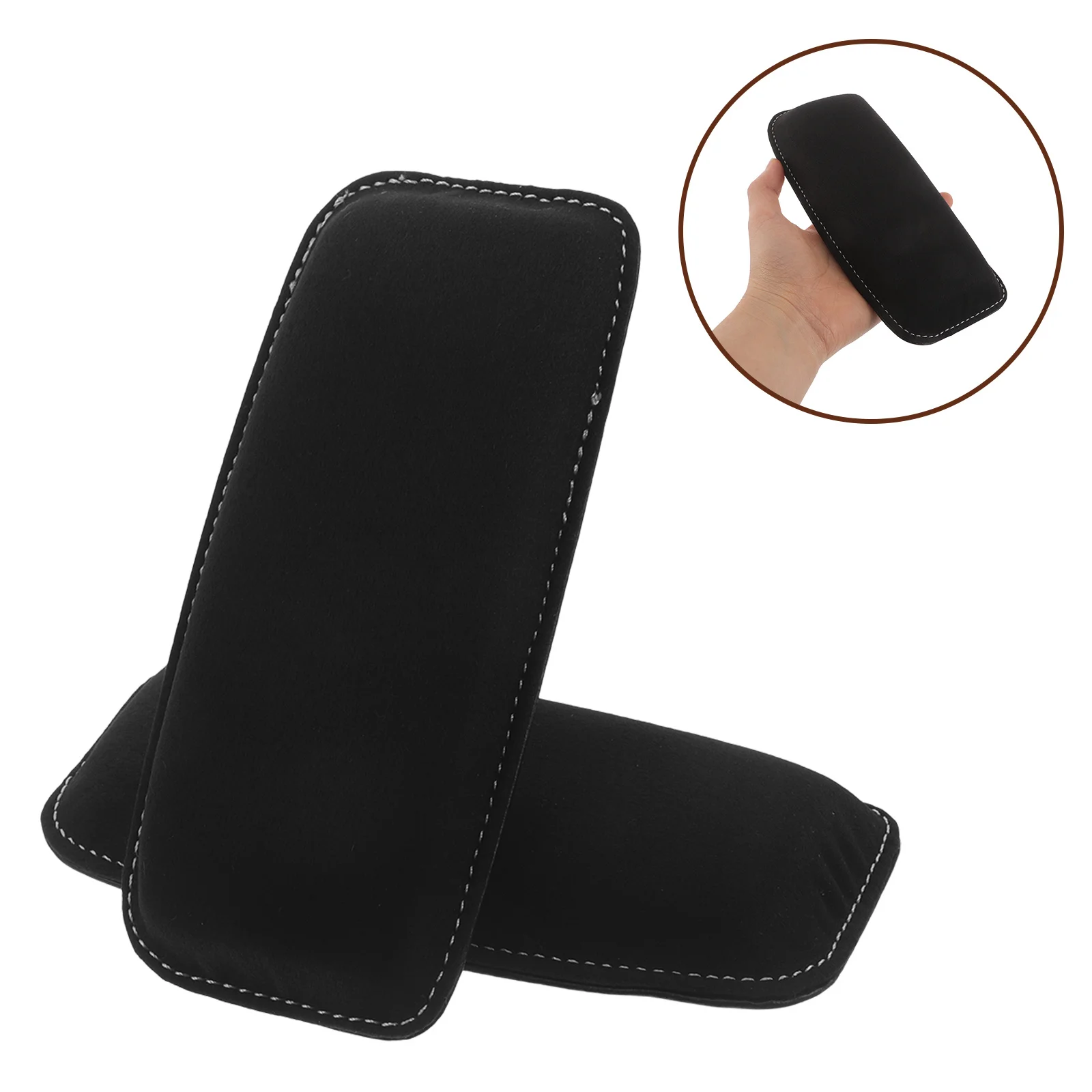 

2Pcs Car Knee Cushion Pad Soft Suede Thigh Support for Driver and Passenger All-Season Comfortable Fit for Center Console Seat