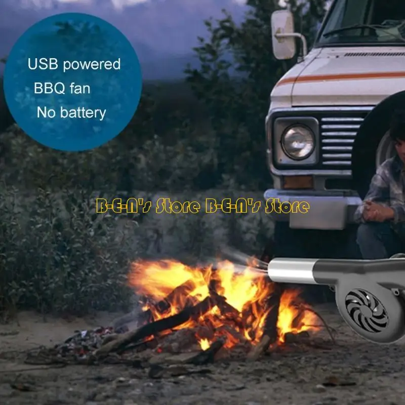 

Y1AD DC12.6V Вентилятор для барбекю 5000R Регулируемая скорость воздушного потока Гриль для пикника и кемпинга